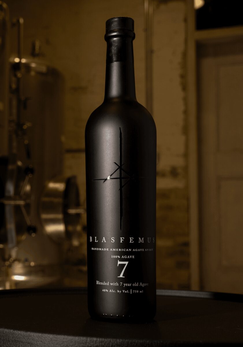 Blasfemus 7 American agave spirit bottle