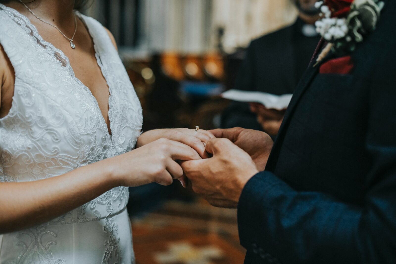 A wedding couple photographed at a Roma, Texas venue